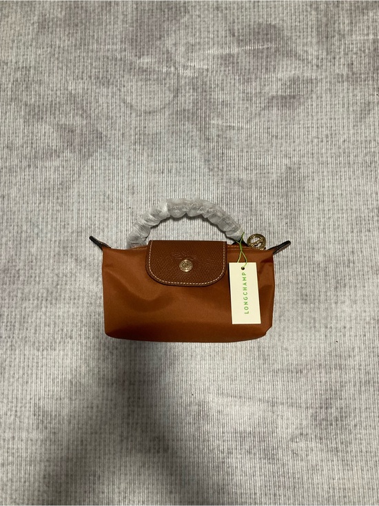 Longchamp Handbags - Longchamp Mini Top-Handle Bag in Brown with Gold Hardware